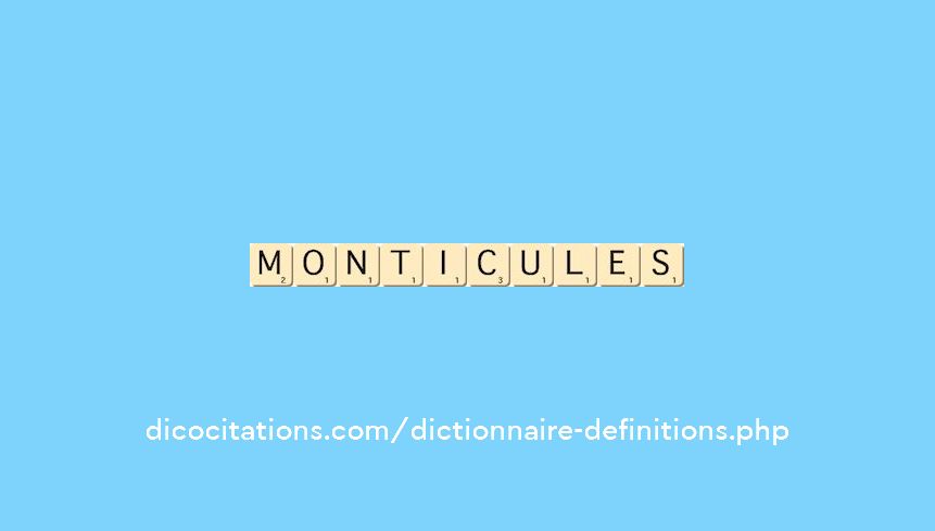 monticules monticules