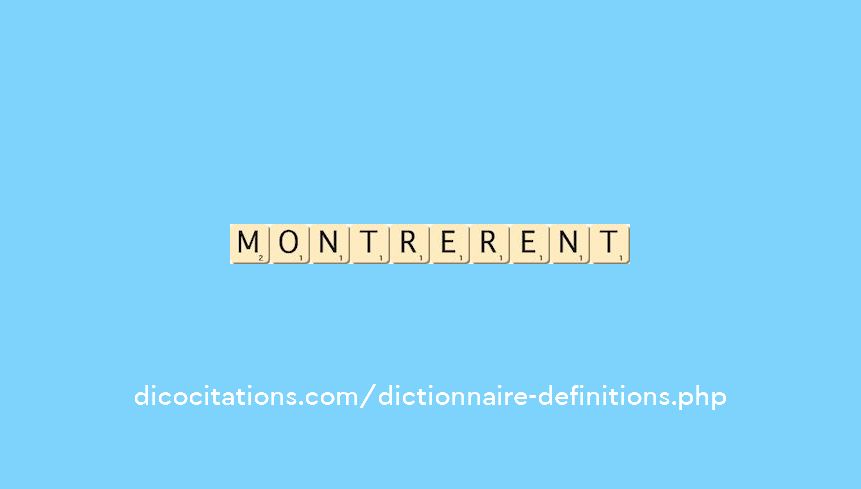 montrerent montrerent