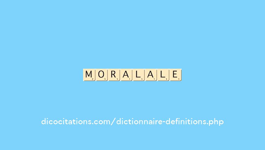 moral--ale