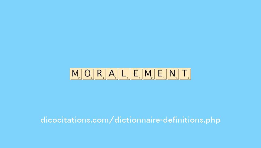 moralement