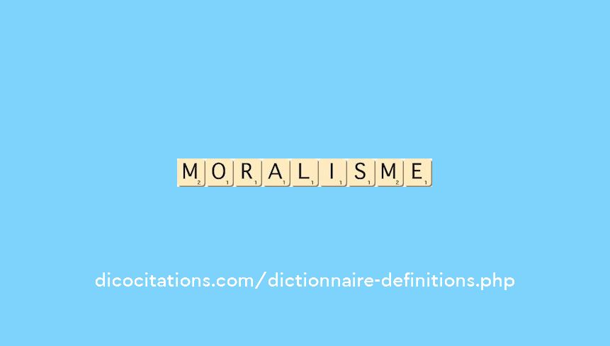 moralisme moralisme