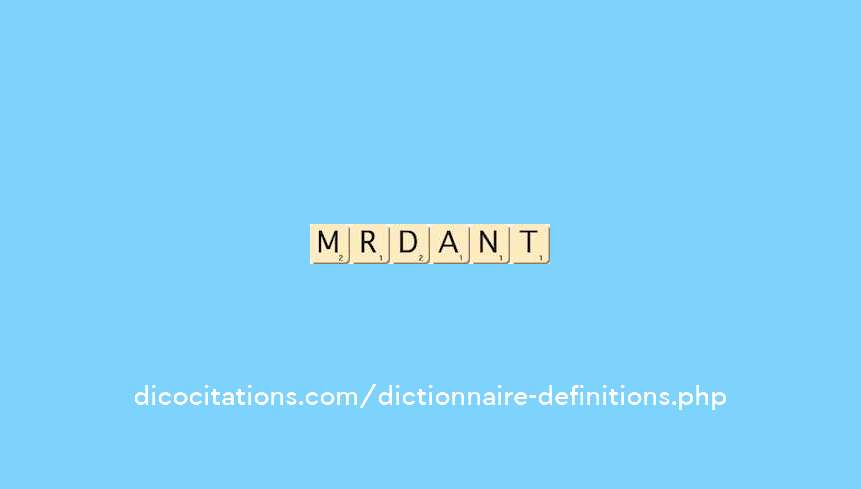 mordant