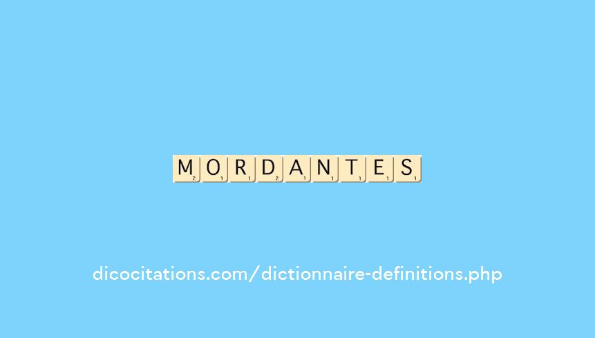 mordantes mordantes