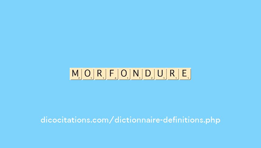 morfondure