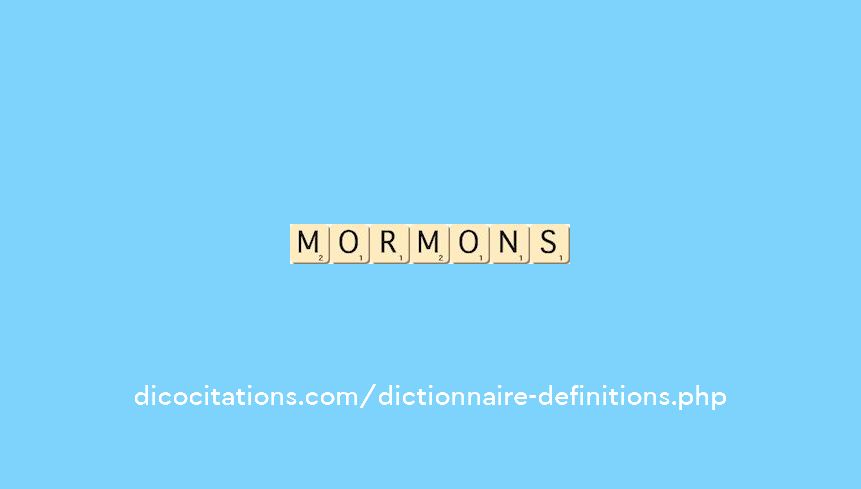 mormons mormons