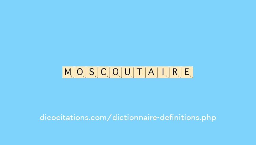 moscoutaire moscoutaire