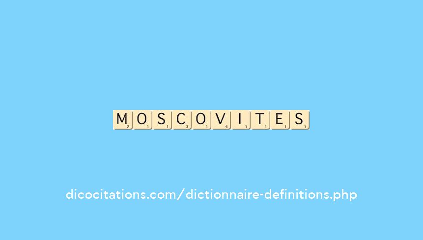 moscovites moscovites