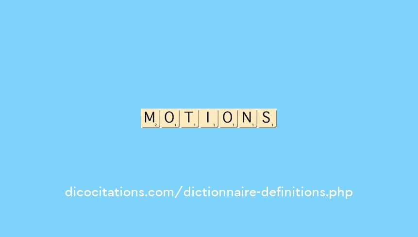 motions