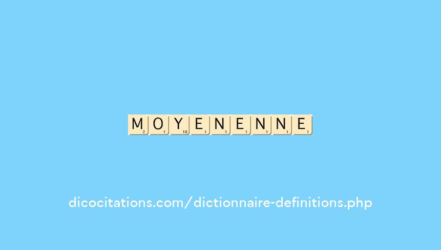 moyen--enne