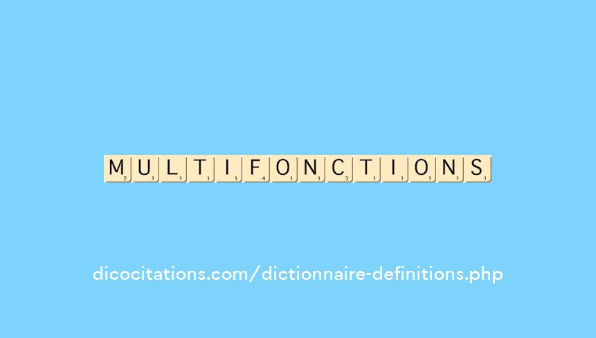 multifonctions