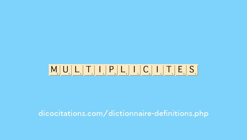 multiplicites