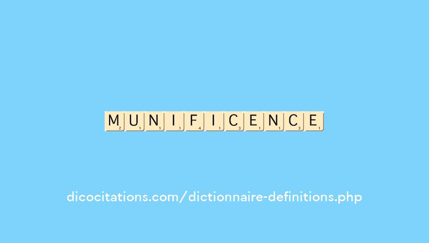 munificence