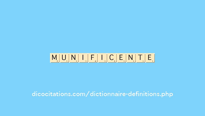 munificente munificente