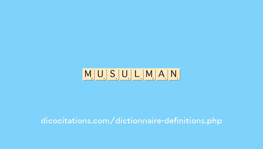 musulman musulman