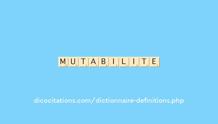 mutabilite