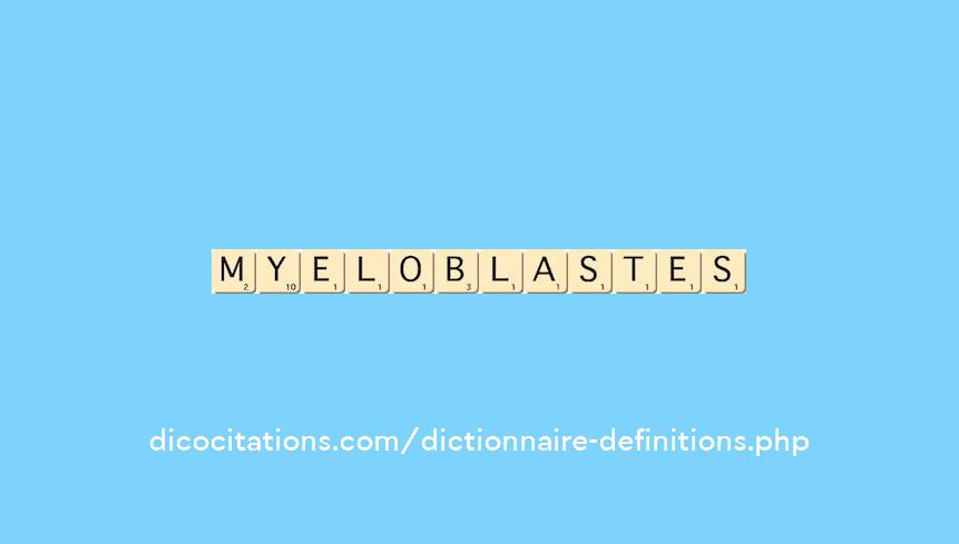 myeloblastes myeloblastes