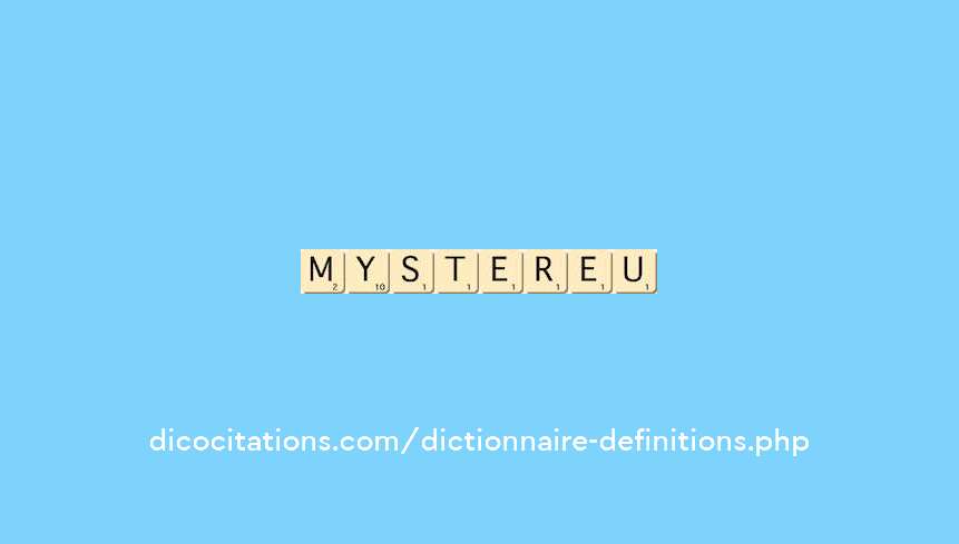 mysterieux mysterieux