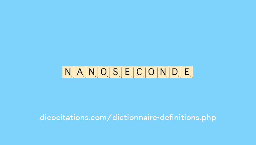 nanoseconde nanoseconde