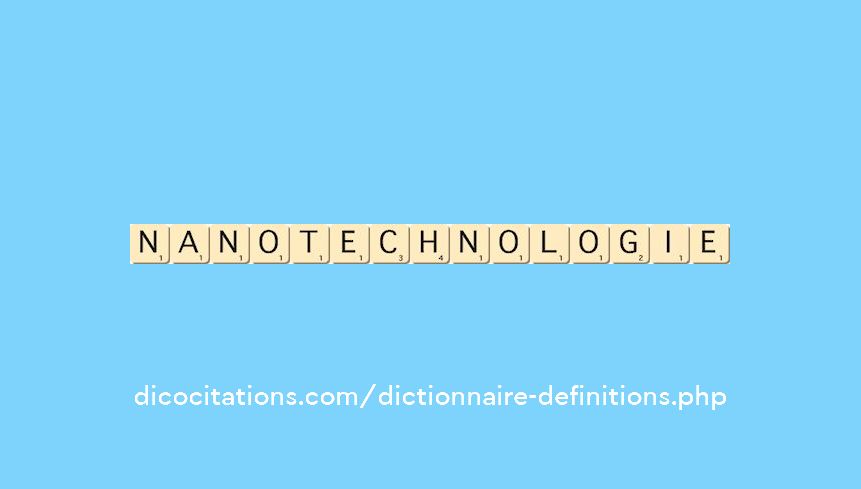 nanotechnologie nanotechnologie