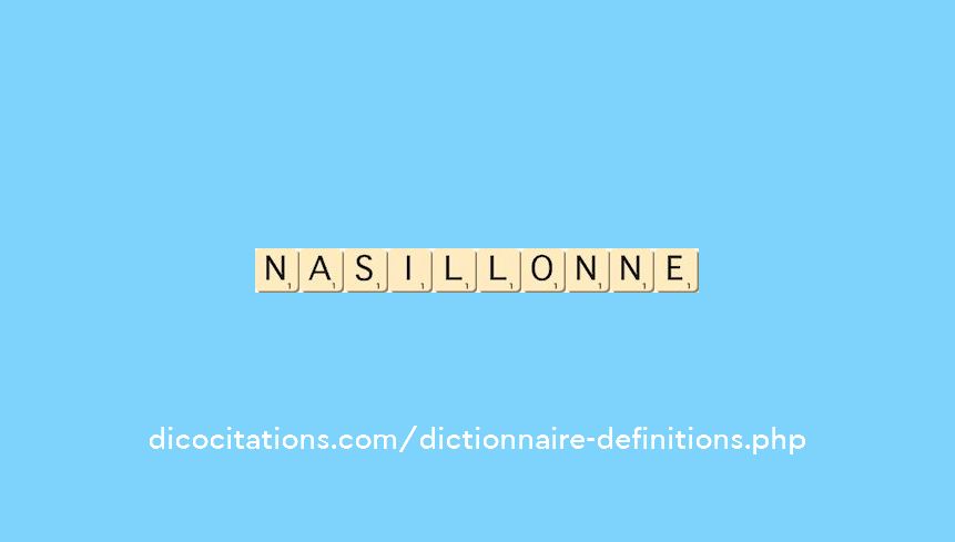 nasillonne nasillonne