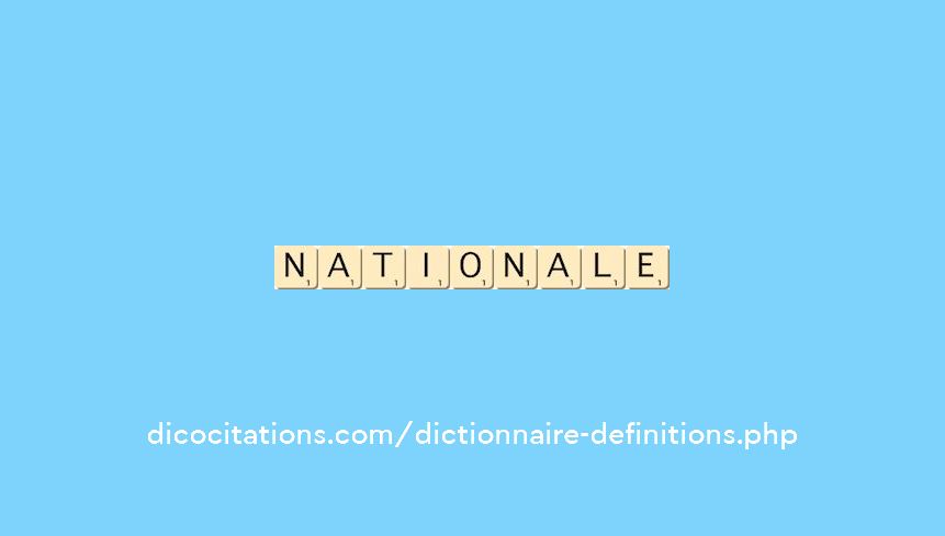 nationale nationale