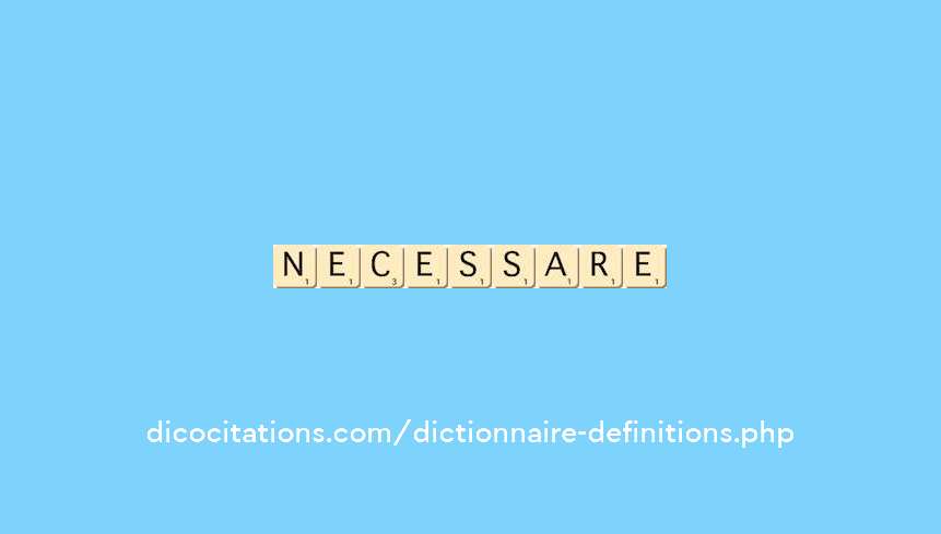 necessaire