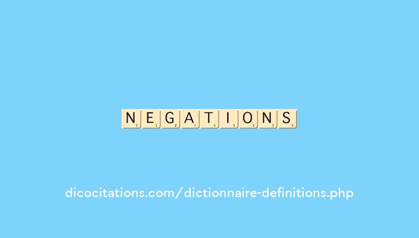 negations