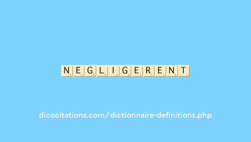 negligerent negligerent