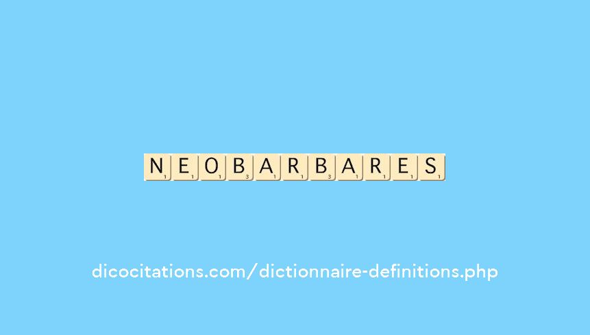 neo-barbares neo-barbares