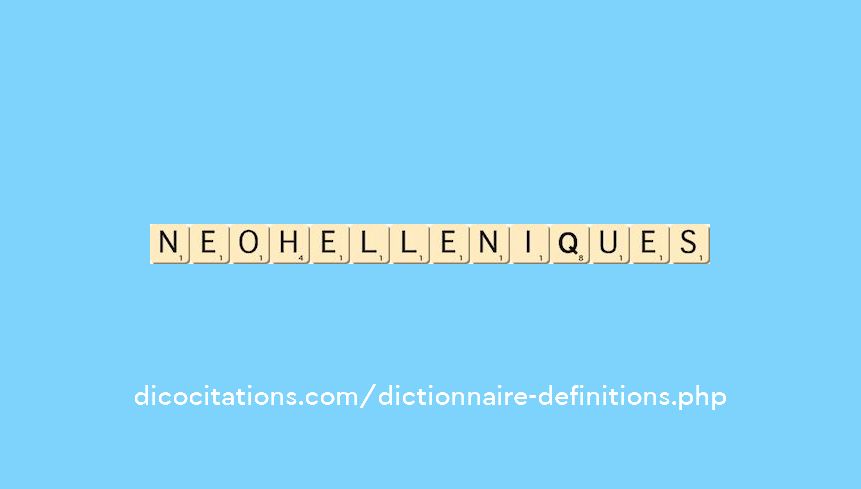 neo-helleniques neo-helleniques