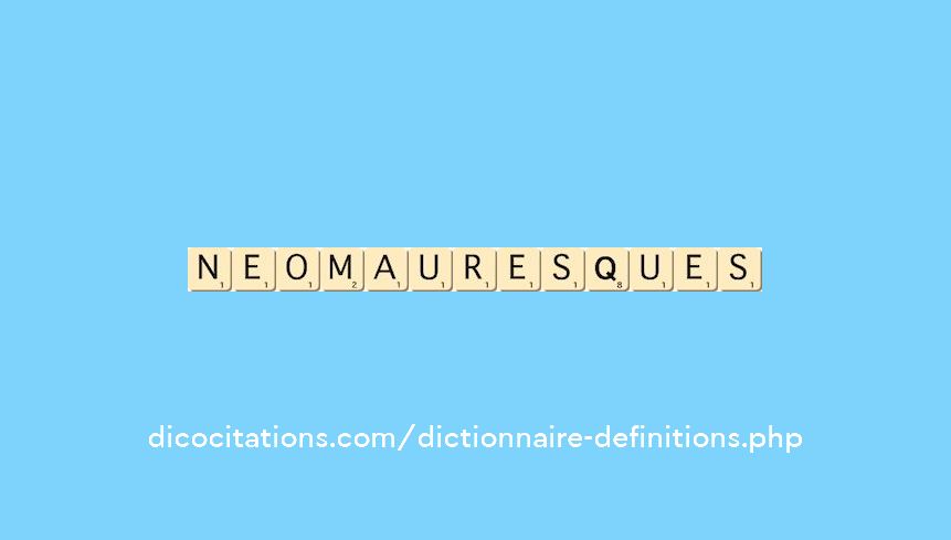 neo-mauresques neo-mauresques