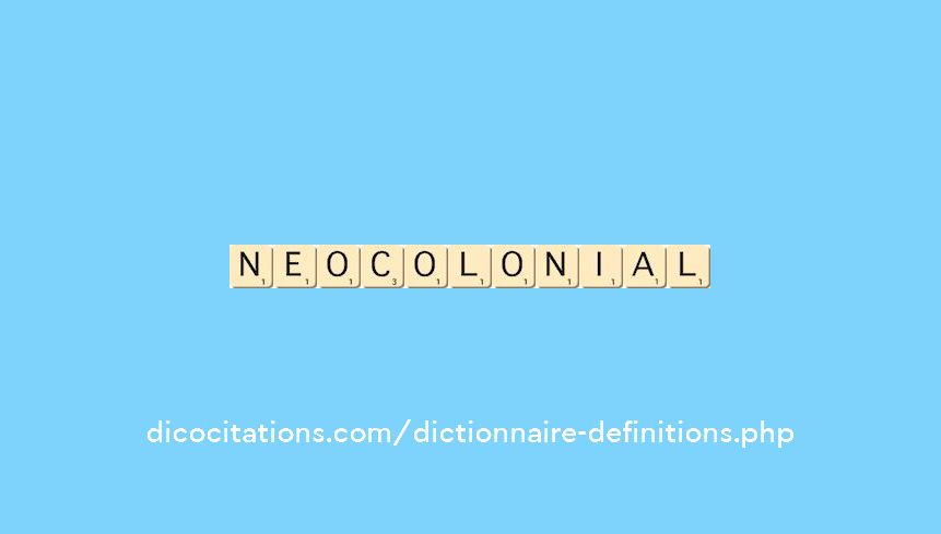 neocolonial neocolonial