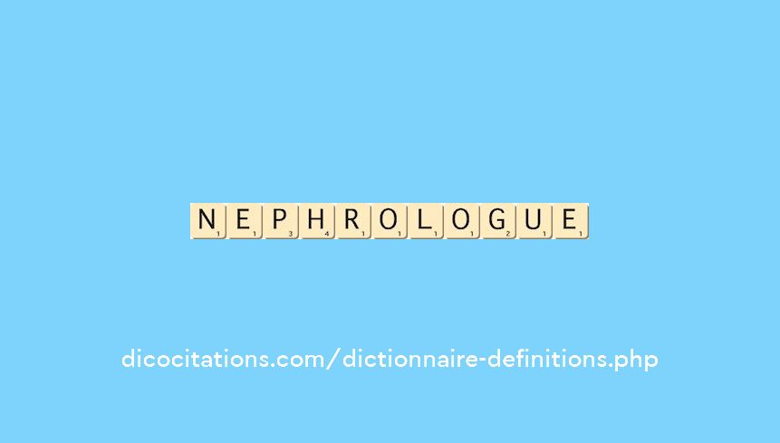 nephrologue nephrologue