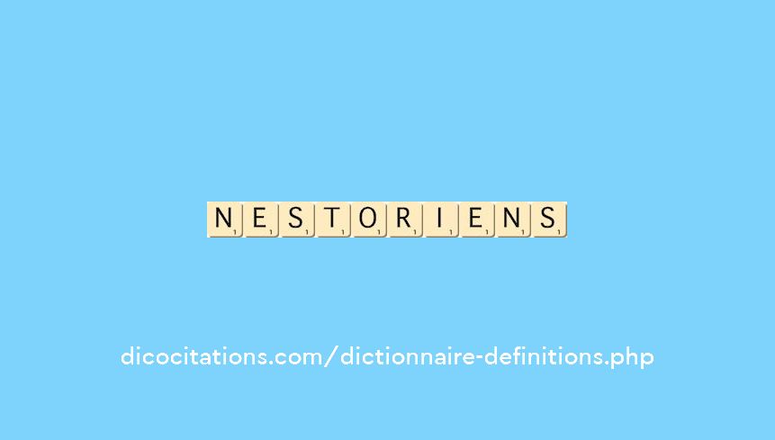 nestoriens nestoriens