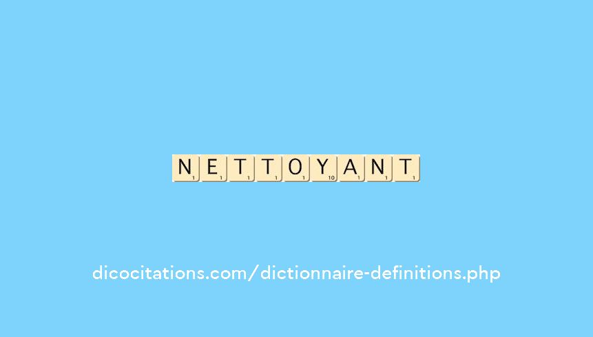 nettoyant nettoyant