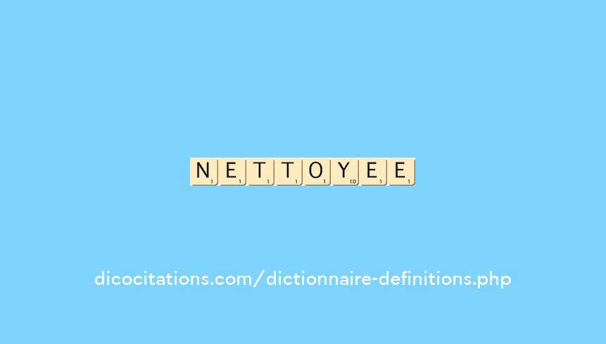 nettoyee nettoyee