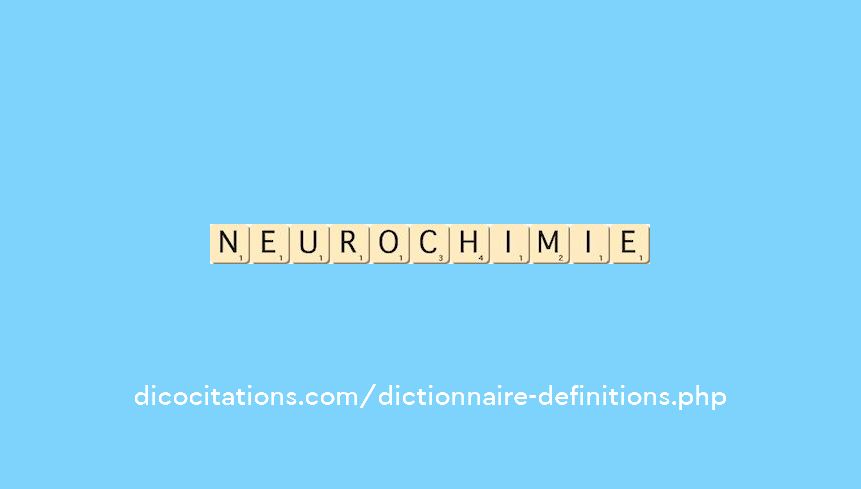 neurochimie neurochimie