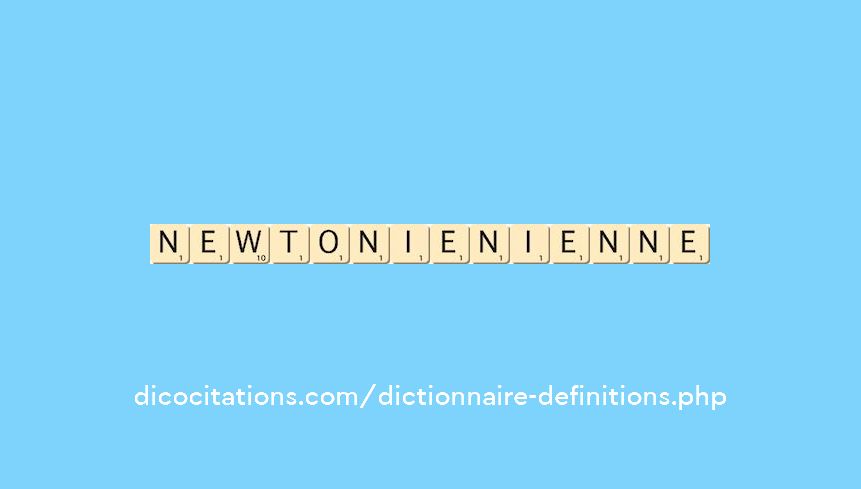 newtonien--ienne