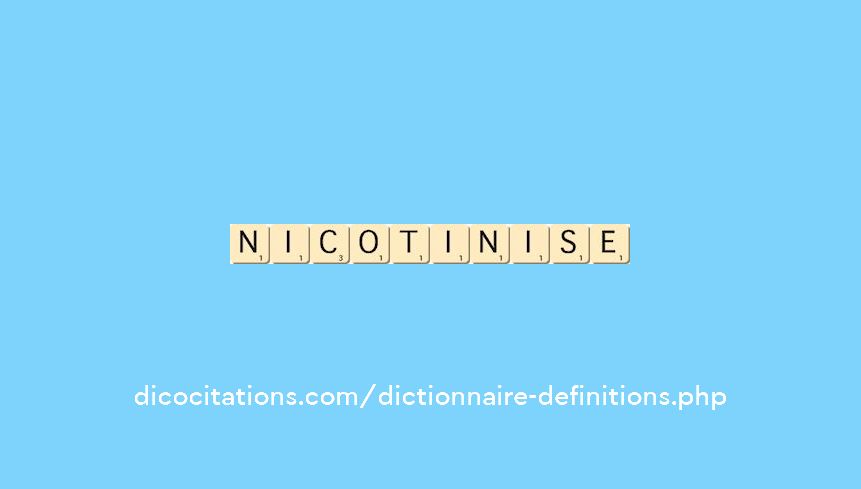 nicotinise nicotinise