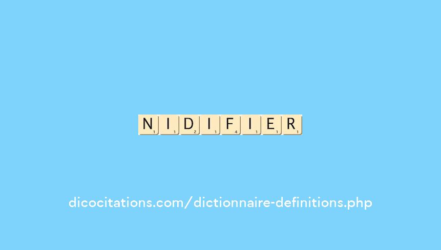nidifier