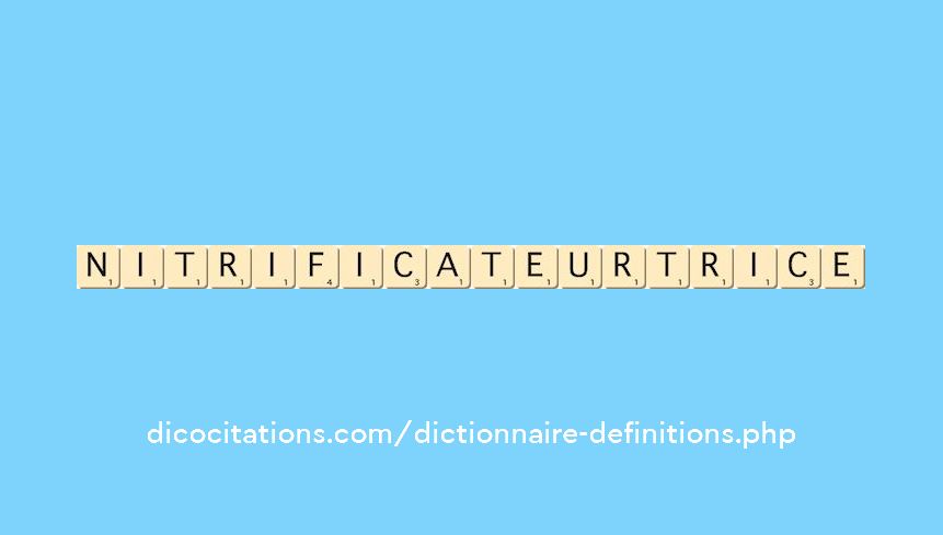 nitrificateur--trice nitrificateur--trice