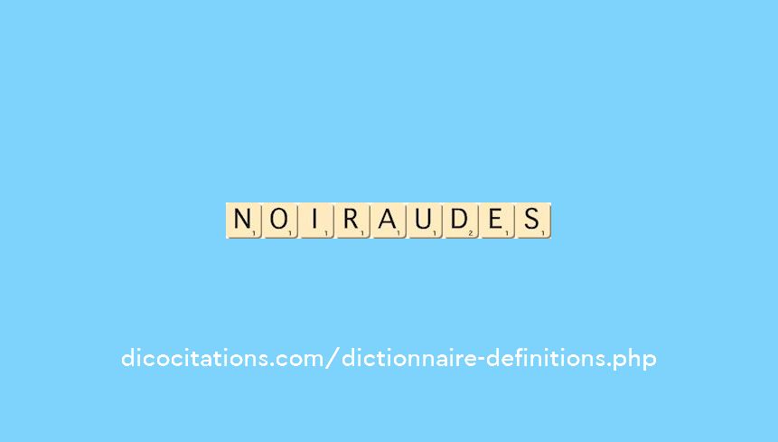 noiraudes noiraudes