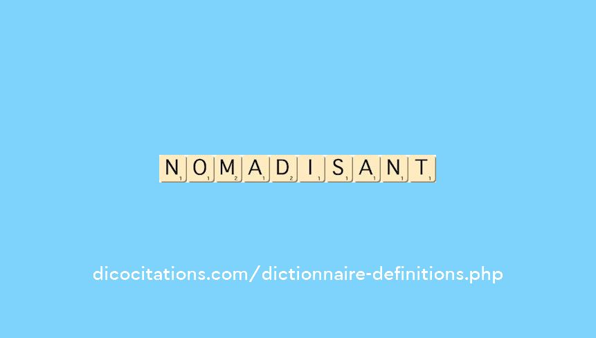 nomadisant nomadisant