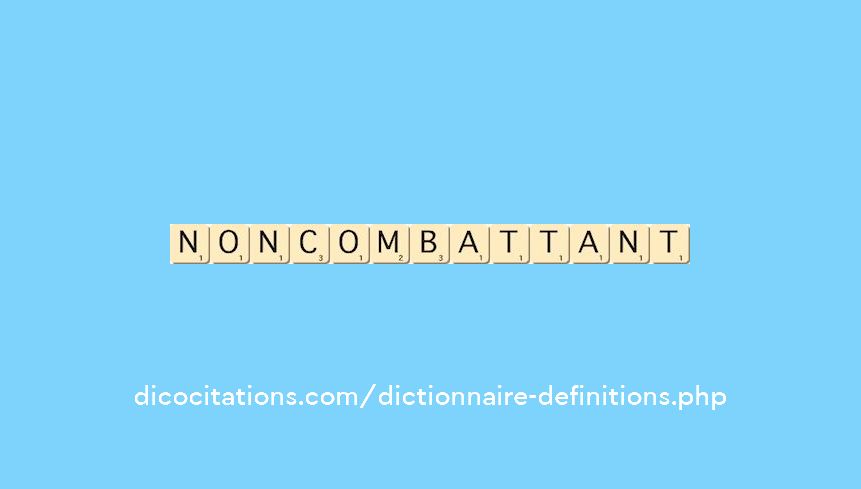 non-combattant non-combattant