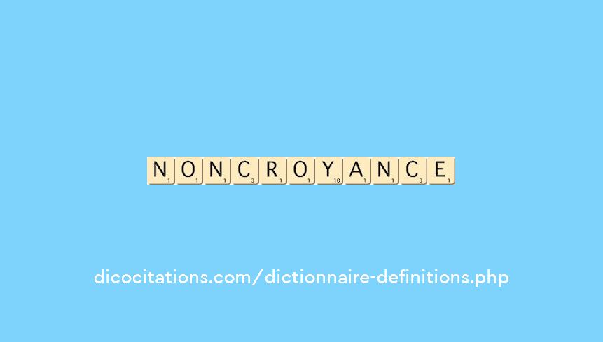 non-croyance non-croyance