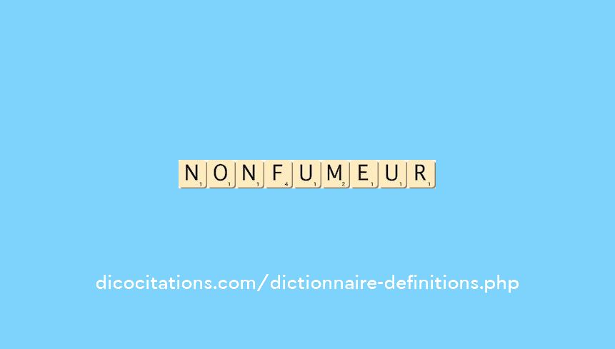 non-fumeur non-fumeur