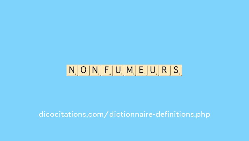 non-fumeurs non-fumeurs