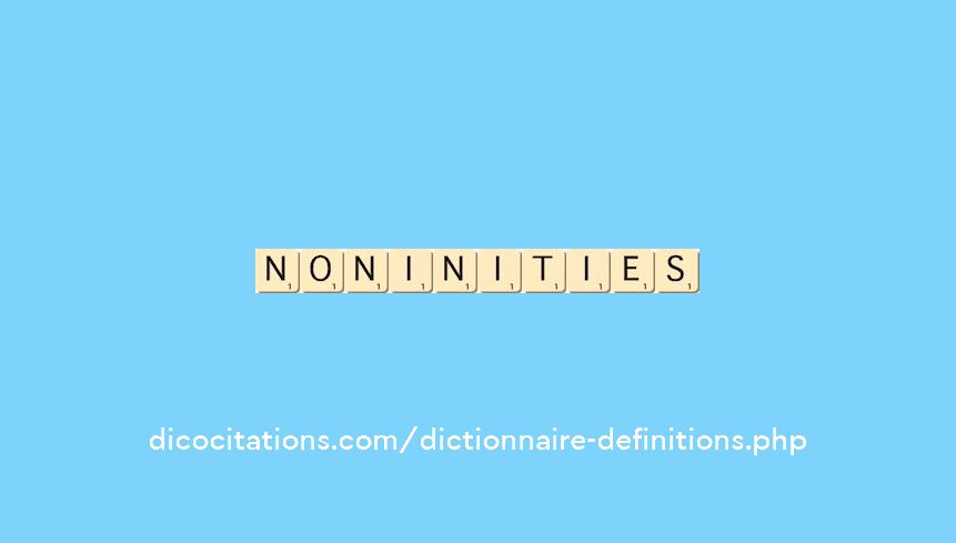 non-inities non-inities