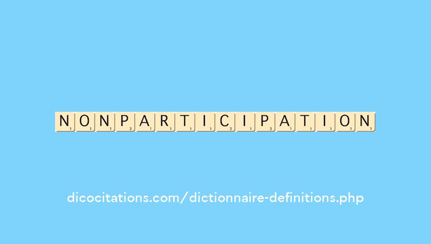 non-participation