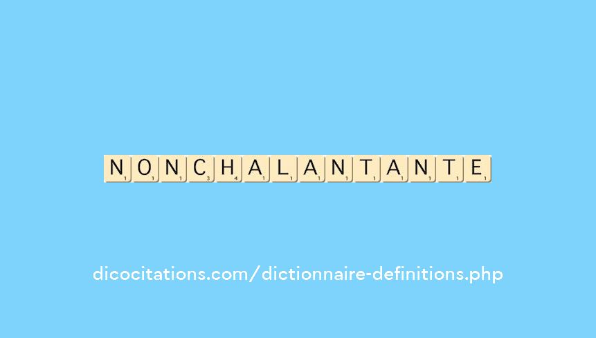 nonchalant--ante